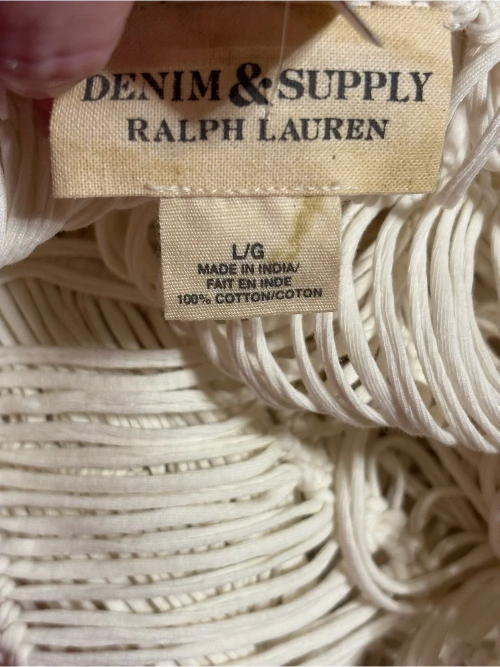 Ralph Lauren Denim & Supply Macramé Top Large - Picture 8 of 13
